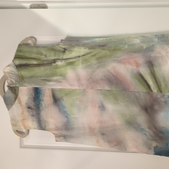 Women's COS Marble Abstract Watercolor Sleeveless Top | Size  10 - Picture 4 of 4